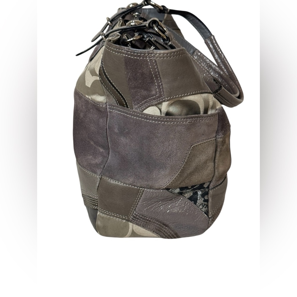 Coach Gray Patchwork Tote 2010 - image 4